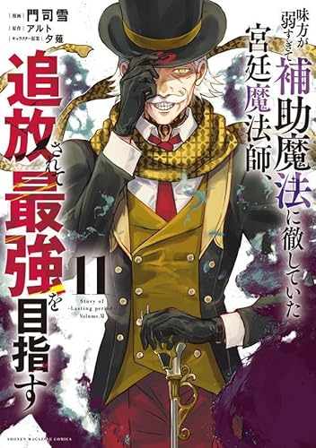 味方が弱すぎて補助魔法に徹していた宮廷魔法師、追放されて最強を目指す (11)